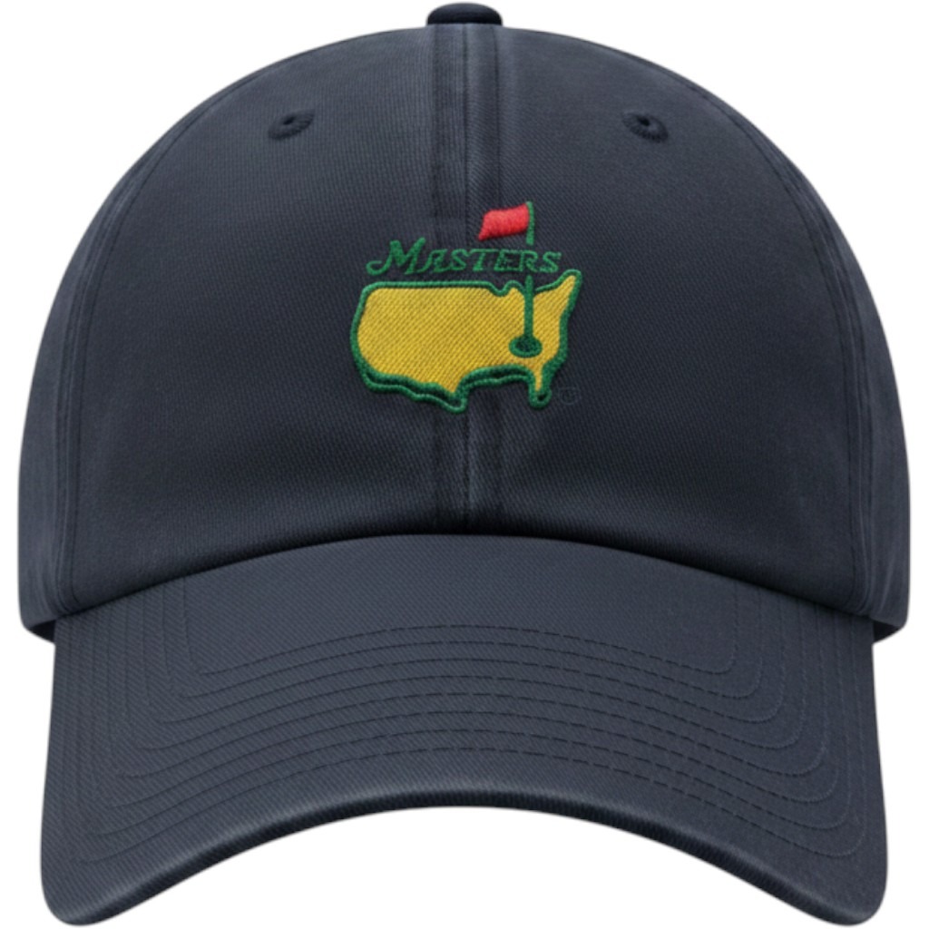 American Needle Masters Golf Tournament Hat Navy Blue Augusta Strapback Cap Mens